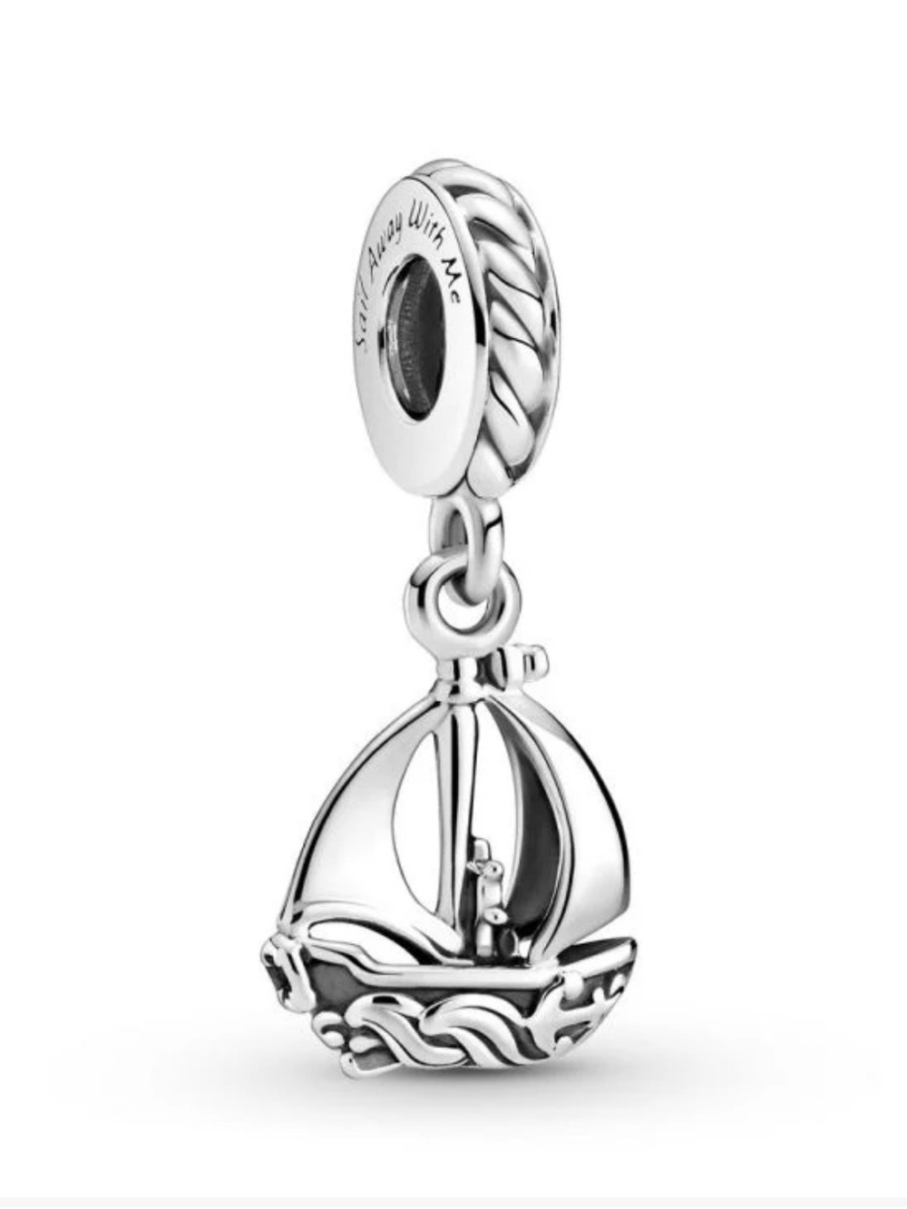 Retired Pandora Sailboat Dangle Charm
